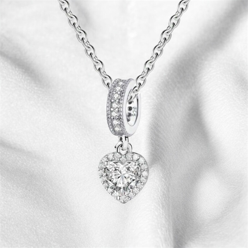 Elegant 925 Silver Heart Pendant Necklace​